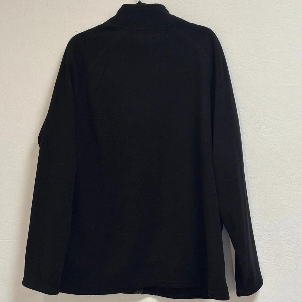 Puma Mens Polar‎ Fleece Jacket Black Raglan Sleeve Full Zip XL PFA24VM0-16585